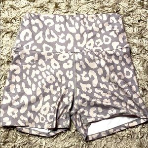 Gray Leopard shorts